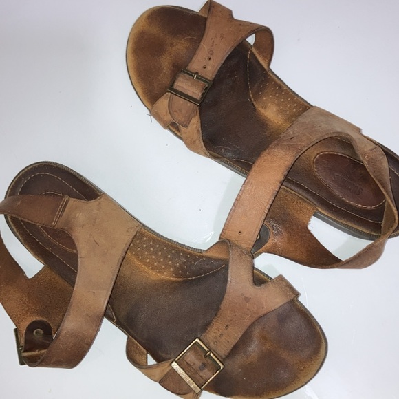 Bass Leather Sandals Vintage c.1992-93, EUC flip flops slides pool beach shoes main image 7